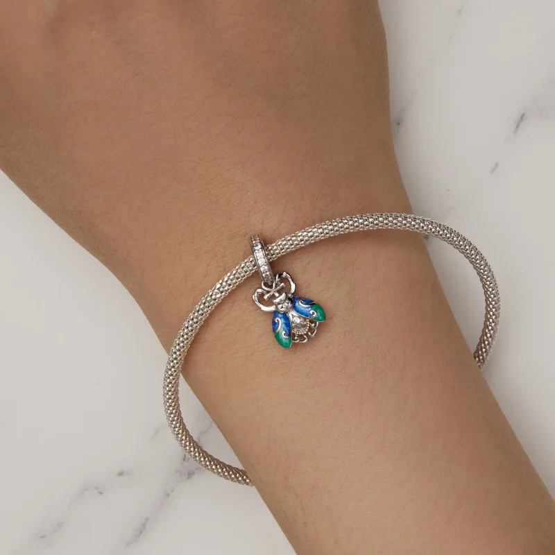 (zdjęcie do) Pandora Styl Scarab Dangle - BSC881 - Wyświetl 6