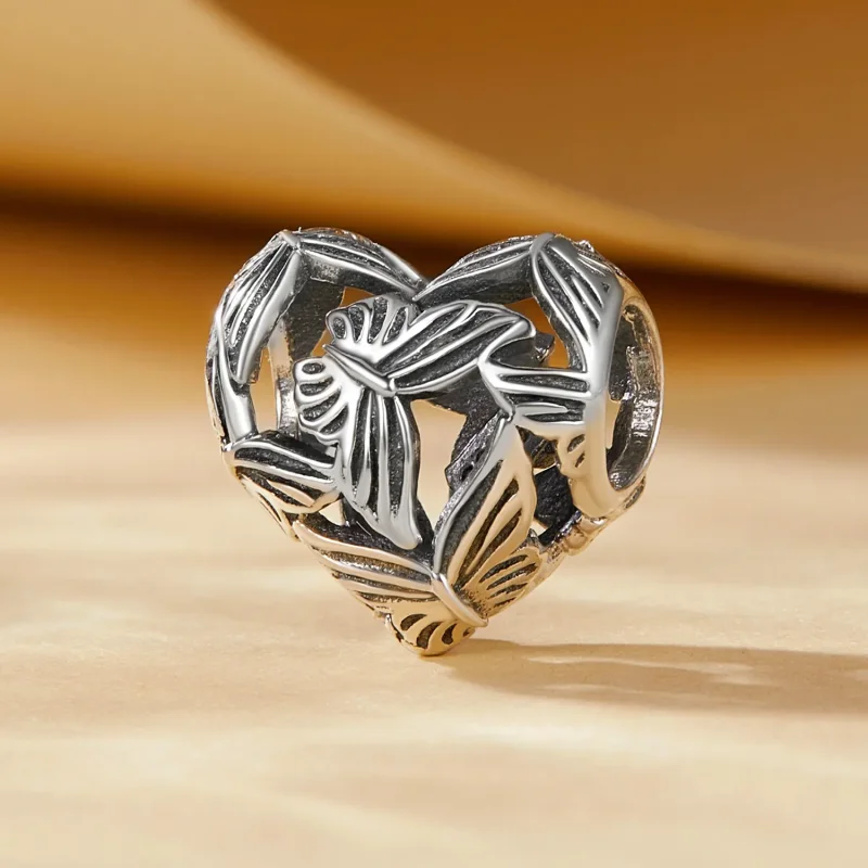 (zdjęcie do) Pandora Styl Serca W kształcie Motyla Charm - SCC2576 - Wyświetl 2