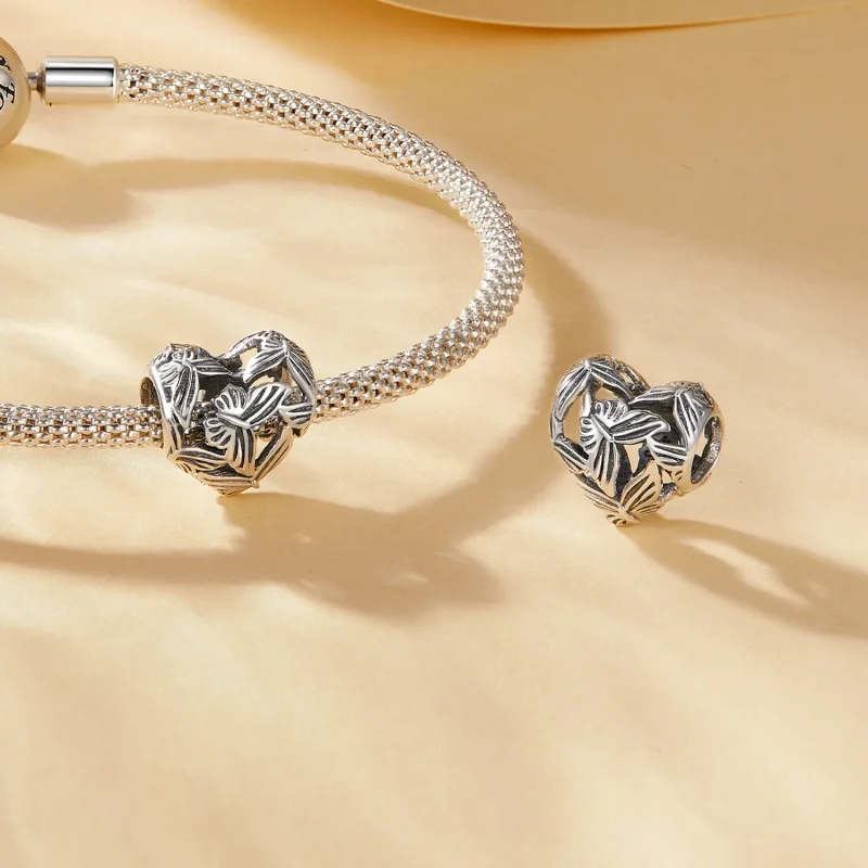 (zdjęcie do) Pandora Styl Serca W kształcie Motyla Charm - SCC2576 - Wyświetl 4