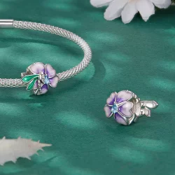 Pandora Styl Smoczek Kwiat Motyw - BSC786