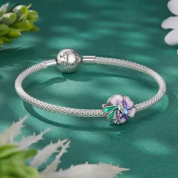 Pandora Styl Smoczek Kwiat Motyw - BSC786