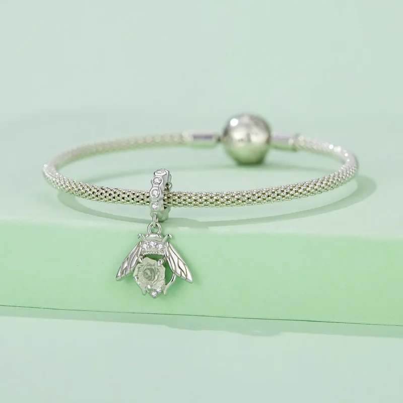 (zdjęcie do) Pandora Styl Światłoczuły Wisiorek z Pszczołą i Różą - SCC2598 - Wyświetl 4