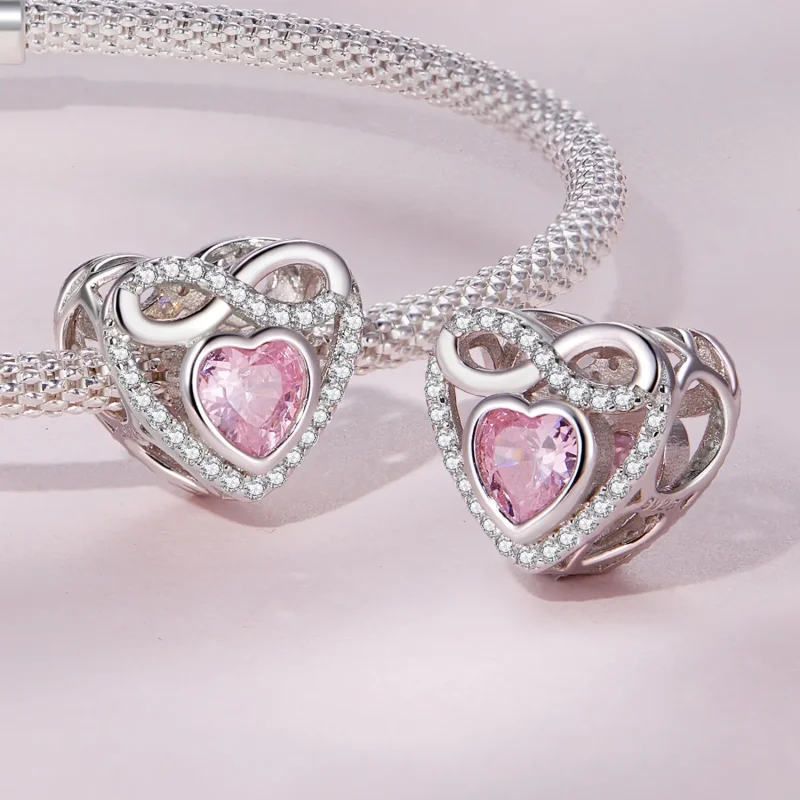 (zdjęcie do) Pandora Styl Wieczne Serce Charm - BSC826 - Wyświetl 4