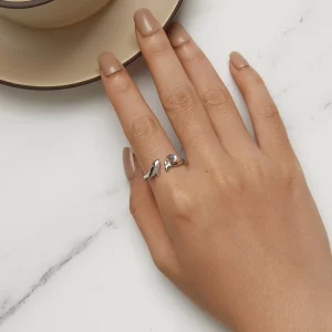Pandora Styl Wieloryb Otwarty Pierścionek - BSR473-E