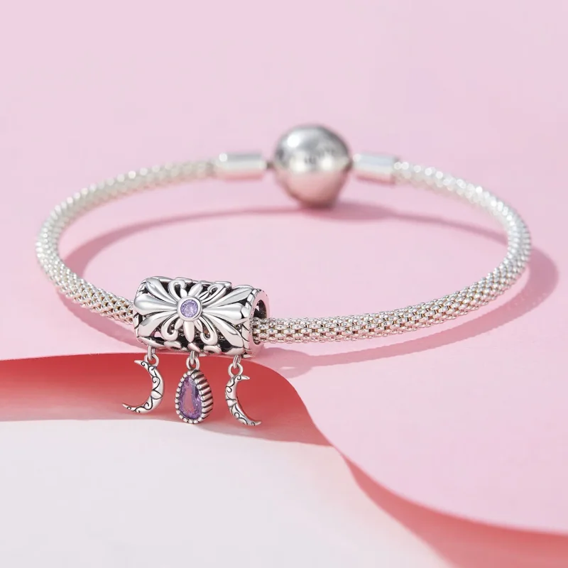 (zdjęcie do) Pandora Styl Wintage Iris Charm - SCC2631 - Wyświetl 3