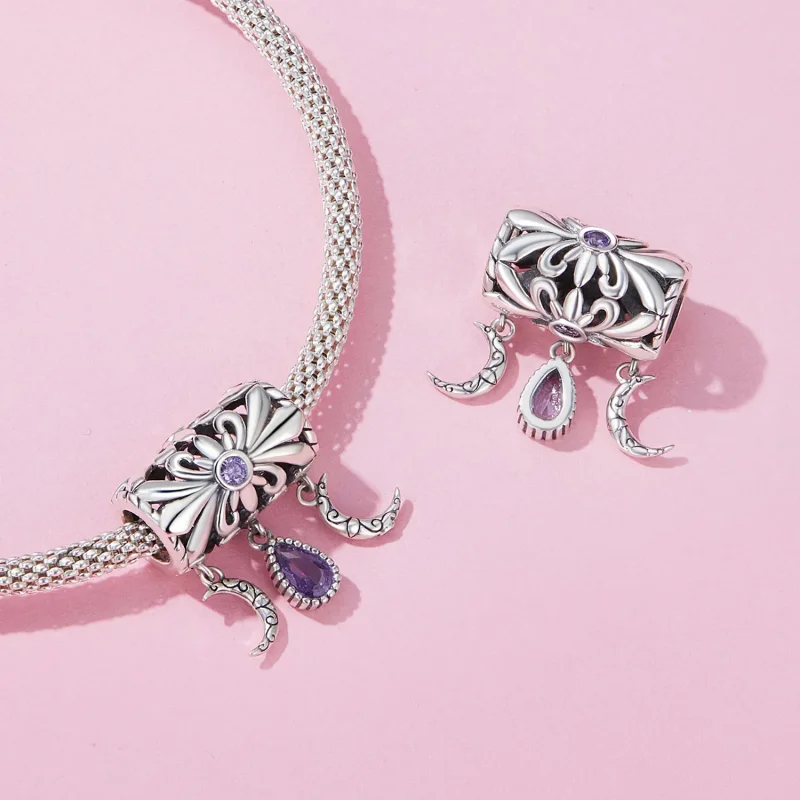 (zdjęcie do) Pandora Styl Wintage Iris Charm - SCC2631 - Wyświetl 4