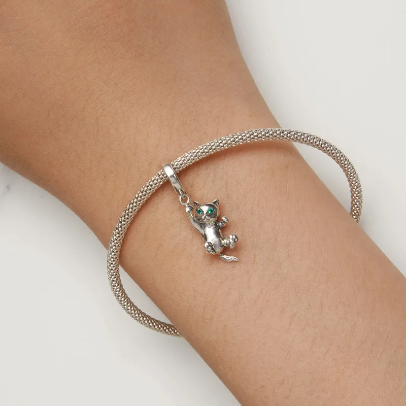 (zdjęcie do) Pandora Styl Wiszący Kot - SCC2572 - Wyświetl 8
