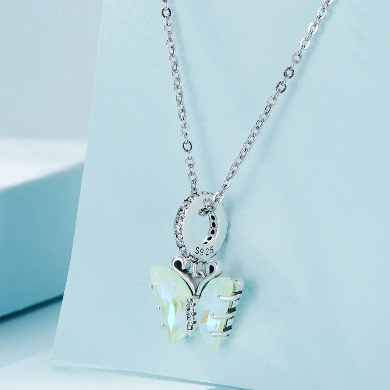 (zdjęcie do) Pandora Styl Zielona Wisienka Zawieszka Motyl - SCC2305-GN - Wyświetl 2