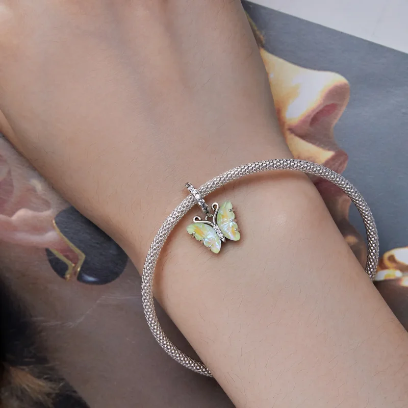 (zdjęcie do) Pandora Styl Zielona Wisienka Zawieszka Motyl - SCC2305-GN - Wyświetl 6