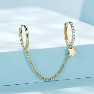 Pandora Styl Złoty Astropath Bezpieczny Łańcuch - SCE914-B