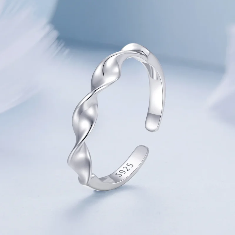 (zdjęcie do) Pandora Styl Złoty Pierścień Z Kształtu Srebra - BSR468-E - Wyświetl 2