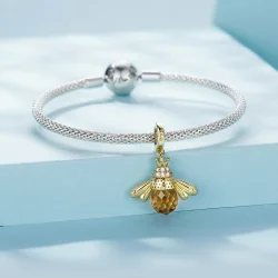 Pandora Styl Złoty Wisiorek Z Pszczołą - SCC035-B