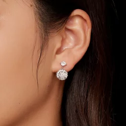 Pandora Style 1 ct Kolczyki z brylantami Moissanite - MSE028