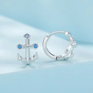 Pandora Style Anchor Kolczyki na Bigle - SCE1619