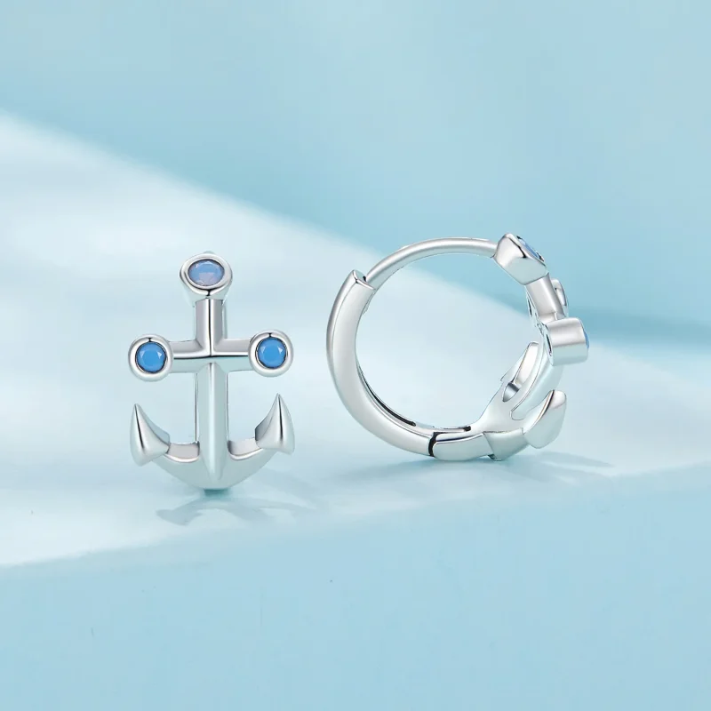 (zdjęcie do) Pandora Style Anchor Kolczyki na Bigle - SCE1619 - Wyświetl 2