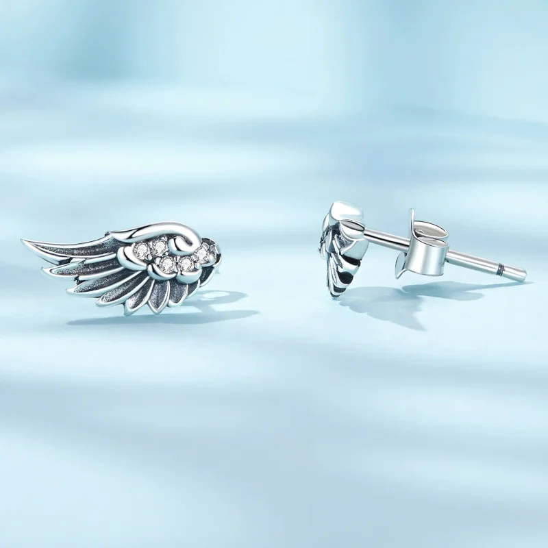 (zdjęcie do) Pandora Style Aniołki Kolczyki Studs - SCE1579 - Wyświetl 3