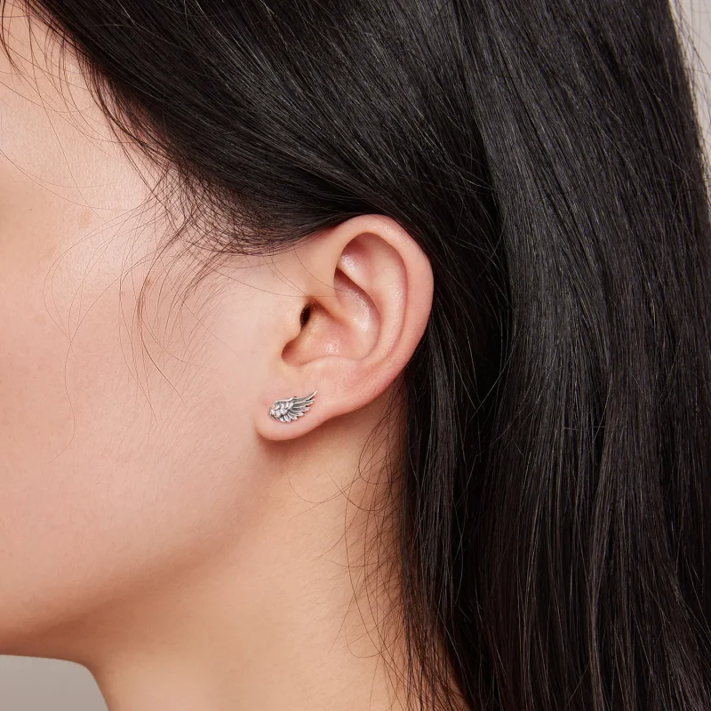 (zdjęcie do) Pandora Style Aniołki Kolczyki Studs - SCE1579 - Wyświetl 6