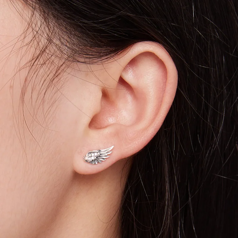 (zdjęcie do) Pandora Style Aniołki Kolczyki Studs - SCE1579 - Wyświetl 7