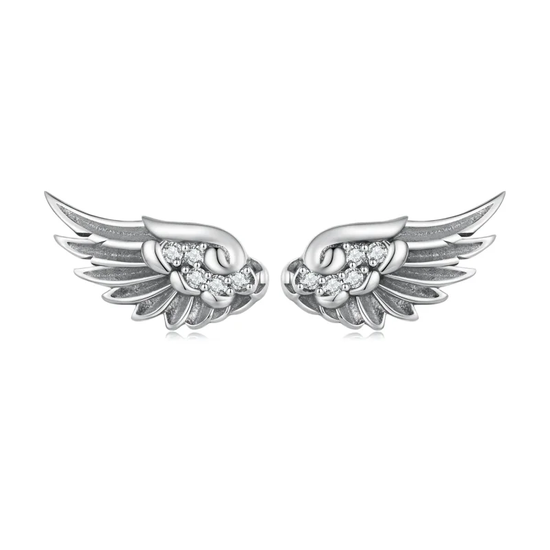(zdjęcie do) Pandora Style Aniołki Kolczyki Studs - SCE1579 - Wyświetl 8