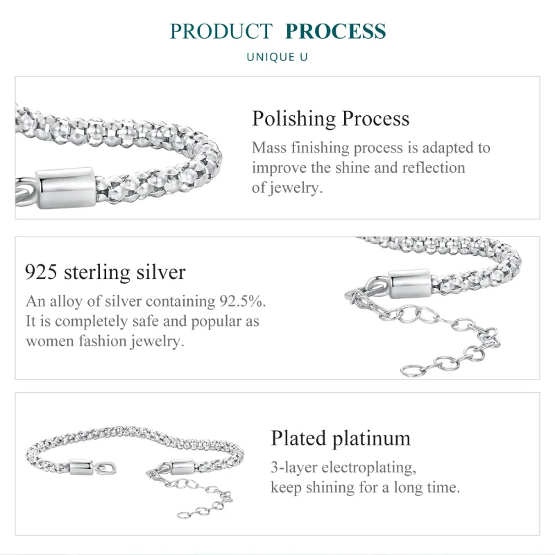 (zdjęcie do) Pandora Style Żarówka Łańcuch Bransoletka - BSB149 - Wyświetl 5