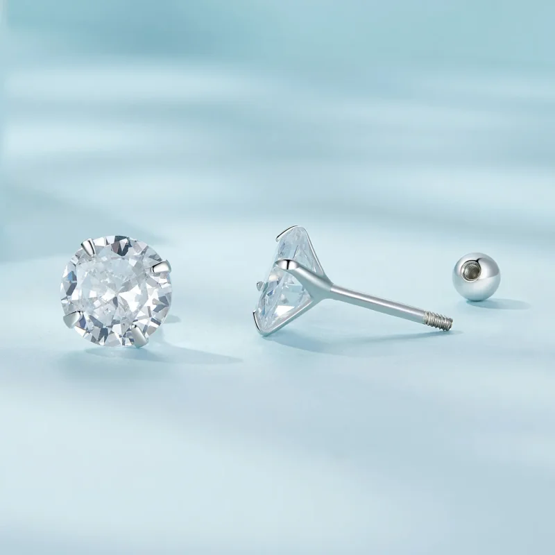 (zdjęcie do) Pandora Style Białe Kolczyki z Cyrkoniami - SCE1646-L - Wyświetl 4