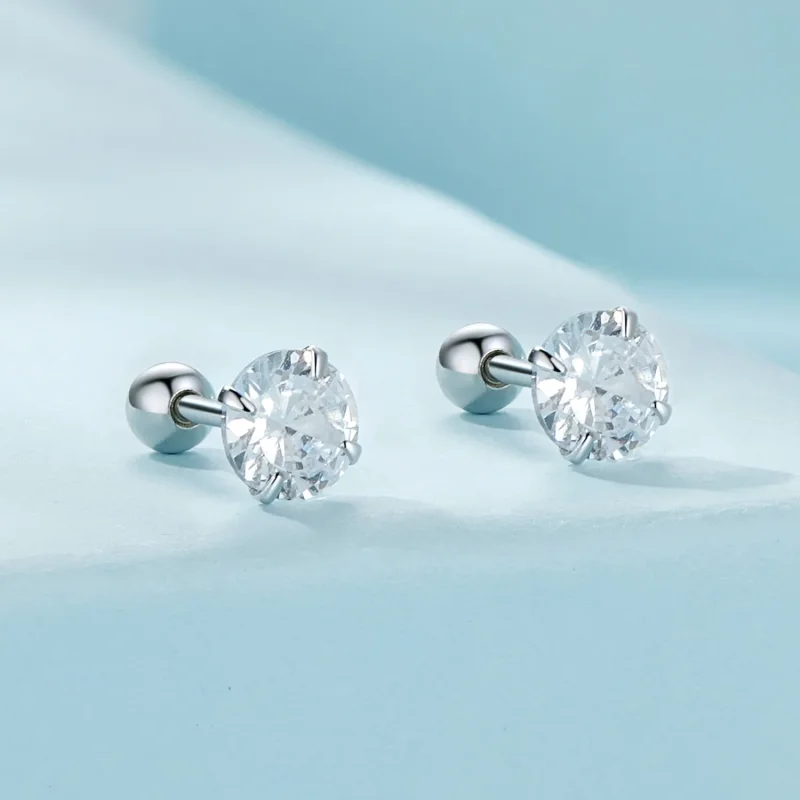 (zdjęcie do) Pandora Style Białe Kolczyki ze Zirkonium Studs - SCE1646-M - Wyświetl 2