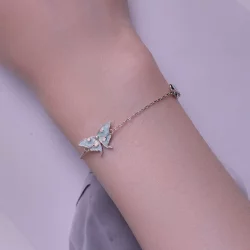 Pandora Style Bransoletka Łańcuszek Motyw Motyla z Czarodziejem z Oz - BSB118