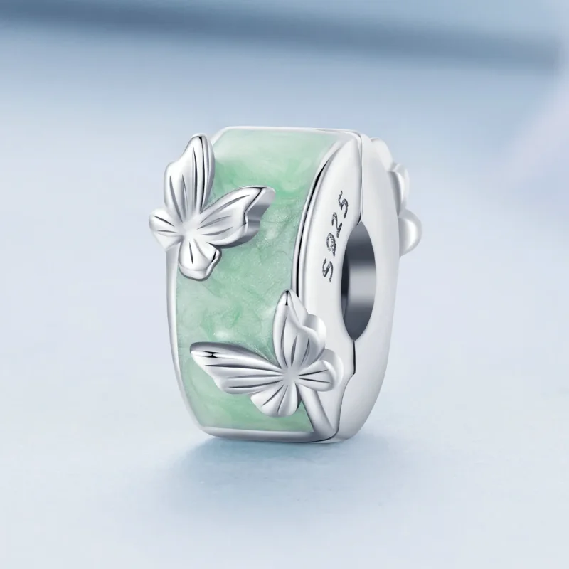 (zdjęcie do) Pandora Style Butterfly Clip - BSC840 - Wyświetl 2