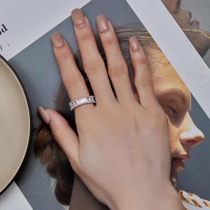 (zdjęcie do) Pandora Style Błyszczący Pierścień Z Zirkonem - BSR409 - Wyświetl 6