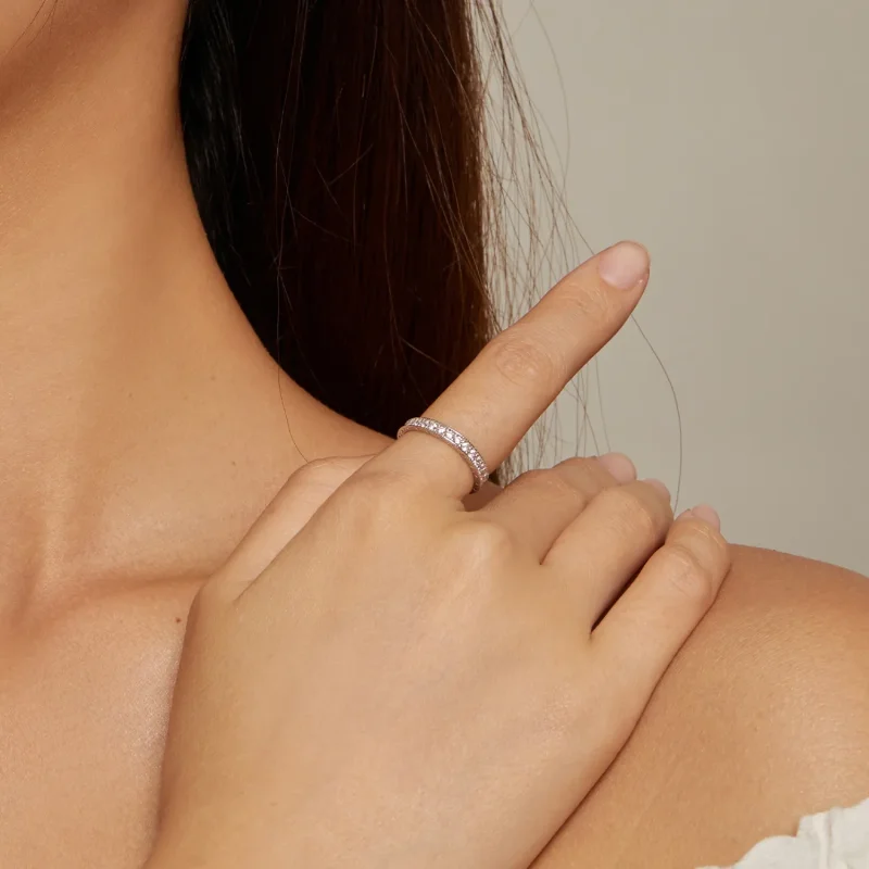 (zdjęcie do) Pandora Style Błyszczący Pierścionek - BSR462 - Wyświetl 4