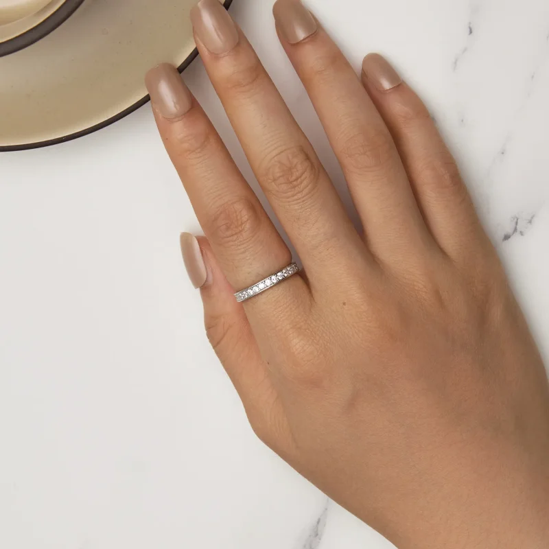 (zdjęcie do) Pandora Style Błyszczący Pierścionek - BSR462 - Wyświetl 5