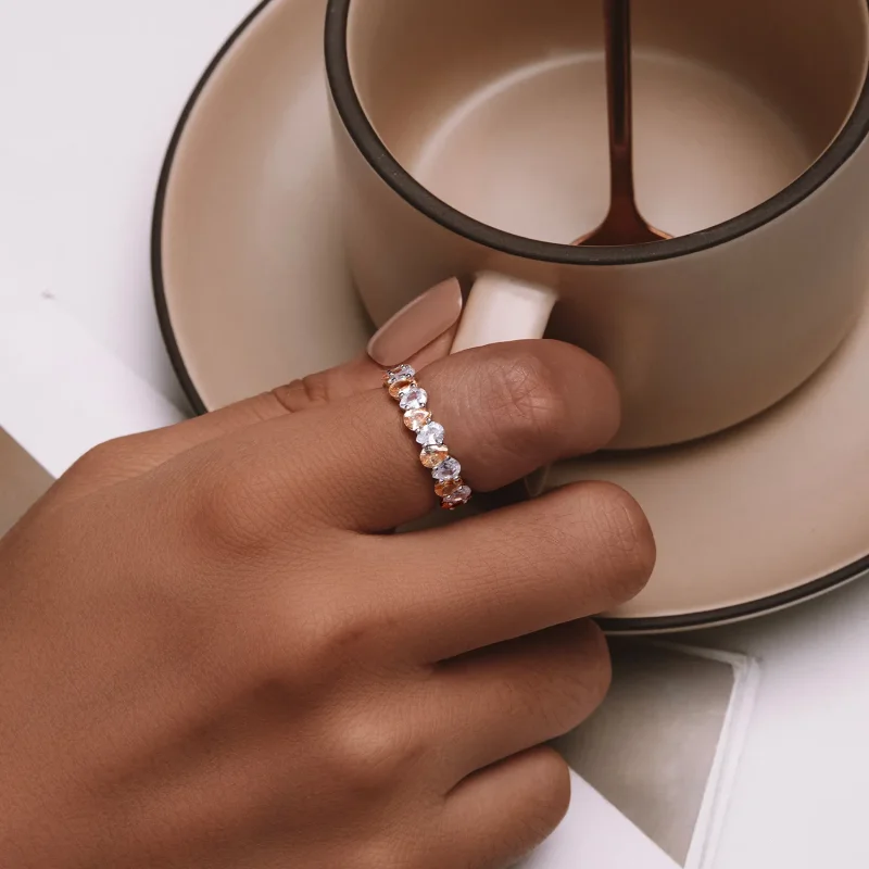 (zdjęcie do) Pandora Style Błyszczący Pierścionek - BSR477 - Wyświetl 5