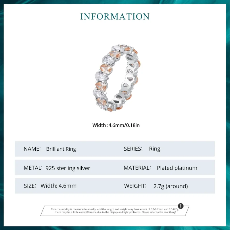 (zdjęcie do) Pandora Style Błyszczący Pierścionek - BSR477 - Wyświetl 6