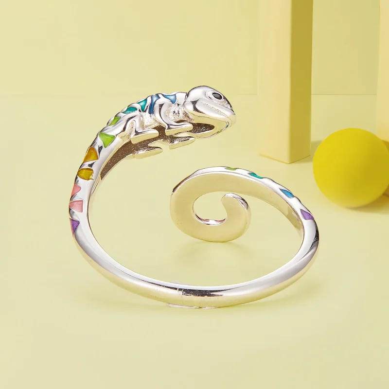 (zdjęcie do) Pandora Style Chameleon Otwarte Pierścień - BSR475-E - Wyświetl 4