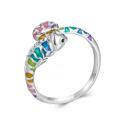 Pandora Style Chameleon Otwarte Pierścień - BSR475-E