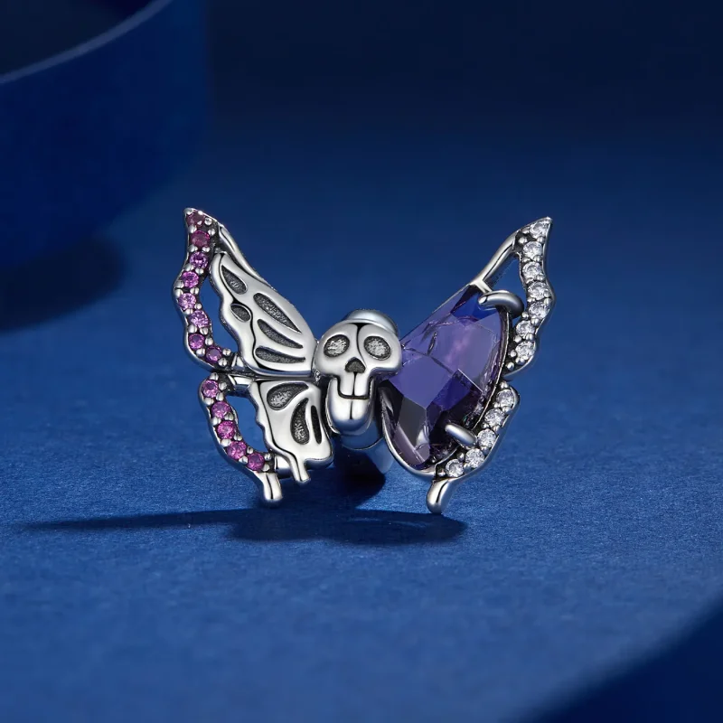 (zdjęcie do) Pandora Style Charm z motywem motyla w kształcie szkieletu - BSC911 - Wyświetl 2