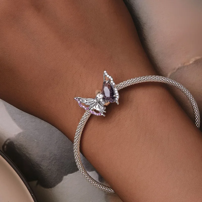 (zdjęcie do) Pandora Style Charm z motywem motyla w kształcie szkieletu - BSC911 - Wyświetl 7