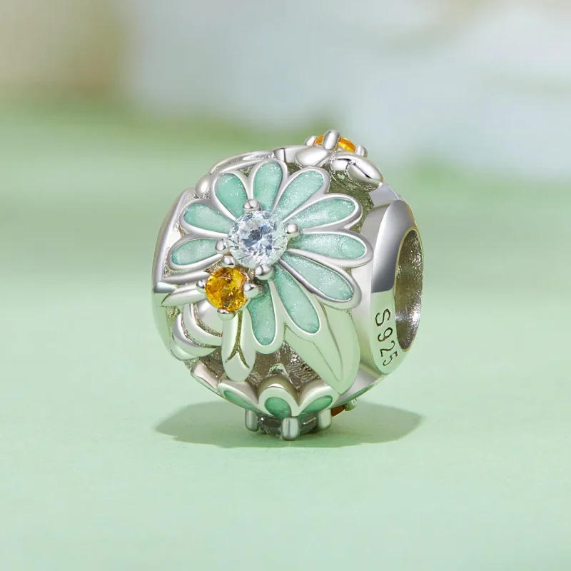 (zdjęcie do) Pandora Style Charm z motywem pszczoły i stokrotki - BSC895 - Wyświetl 2