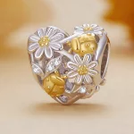Pandora Style Charm z motywem stokrotki i biedronki - BSC817