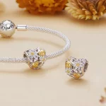 Pandora Style Charm z motywem stokrotki i biedronki - BSC817