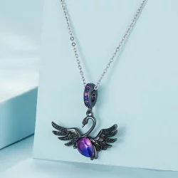 Pandora Style Czarny Dzwonek Łabędzia - SCC2490
