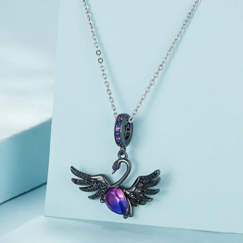 (zdjęcie do) Pandora Style Czarny Dzwonek Łabędzia - SCC2490 - Wyświetl 2