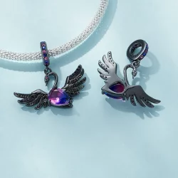 Pandora Style Czarny Dzwonek Łabędzia - SCC2490