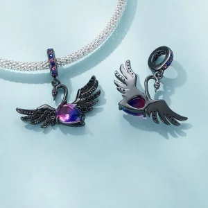 Pandora Style Czarny Dzwonek Łabędzia - SCC2490