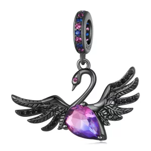 Pandora Style Czarny Dzwonek Łabędzia - SCC2490