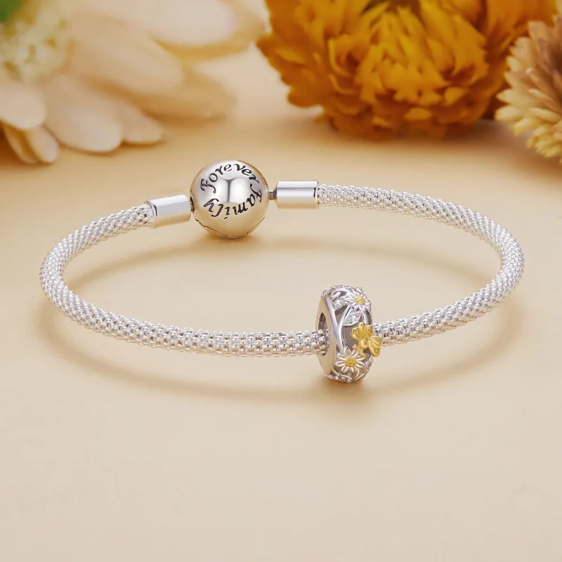 (zdjęcie do) Pandora Style Daisy Bee Silicone Spacer - BSC819 - Wyświetl 5