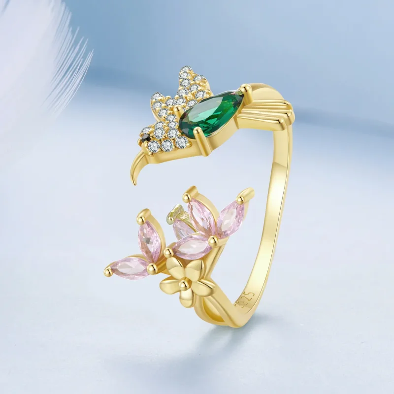 (zdjęcie do) Pandora Style Dar Kolibra - Srebrny Pierścień S925 - BSR016-B - Wyświetl 2