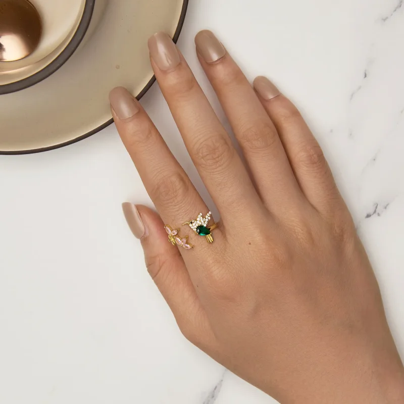 (zdjęcie do) Pandora Style Dar Kolibra - Srebrny Pierścień S925 - BSR016-B - Wyświetl 5