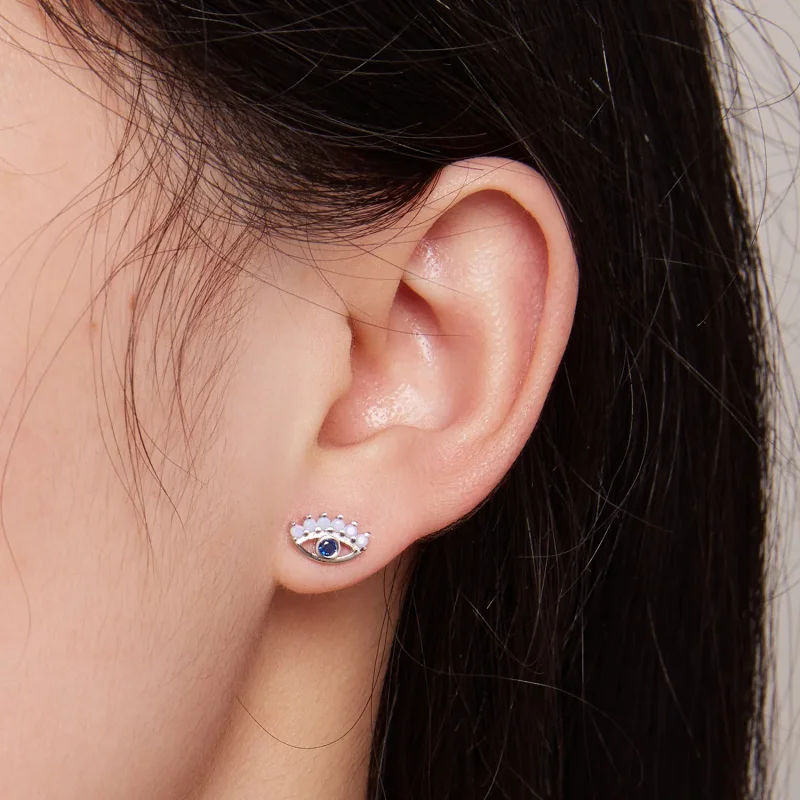 (zdjęcie do) Pandora Style Devil Eyes Dwustronne Kolczyki na Sztyftach - SCE1581 - Wyświetl 5