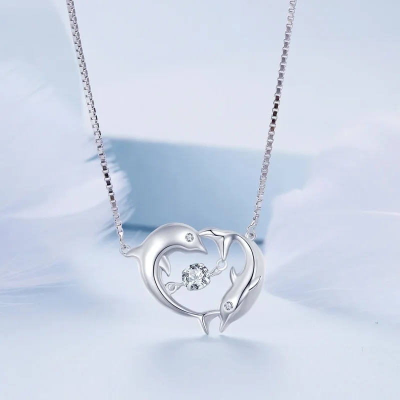 (zdjęcie do) Pandora Style Dolphin Smart Necklace - BSN340 - Wyświetl 3